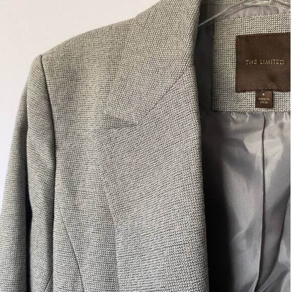 The Limited Women's‎ Gray Tweed Single Breasted Blazer SZ 6 - Picture 5 of 13